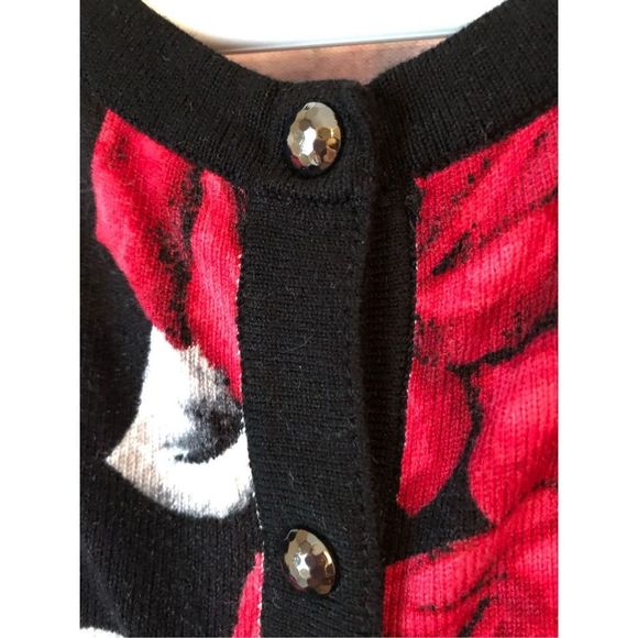 WHBM Rose 🌹 Sweater Cardigan M - Picture 5 of 12